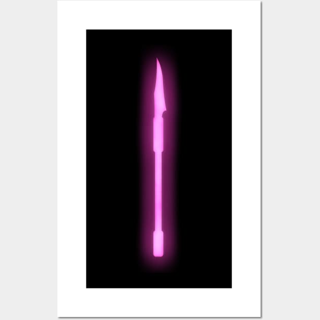 Spiritual Weapon (Pink Glaive) Wall Art by The d20 Syndicate